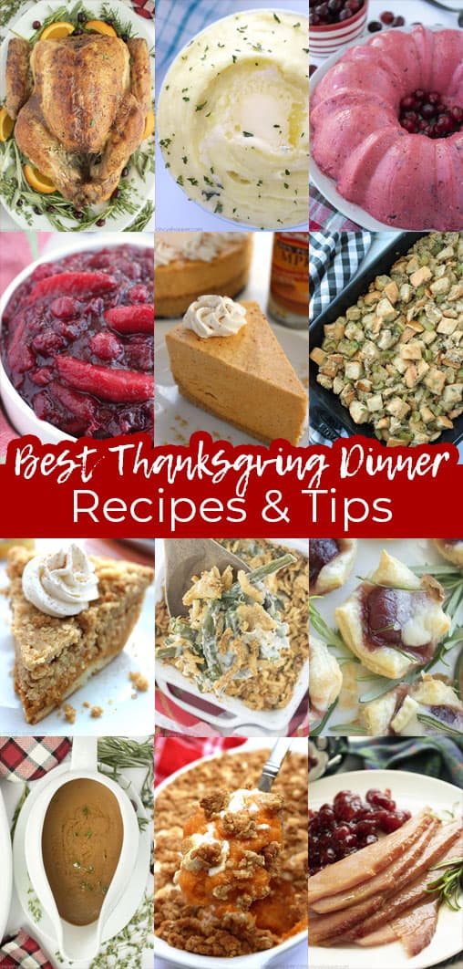 collage Best Thanksgiving Dinner Recipes and TIps