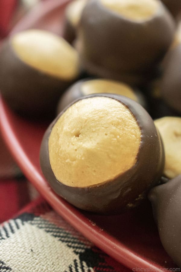 Buckeye Candy on a plate