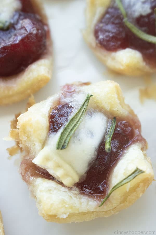 Cranberry appetizer puff pastry