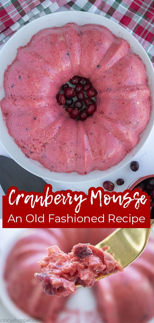 Cranberry Mousse Jello Mold Salad – Angie's Open Recipe Box