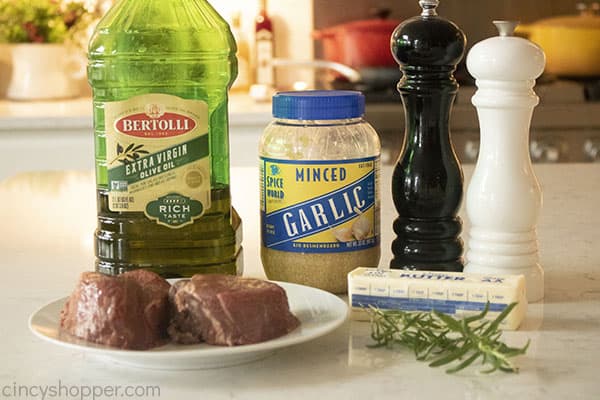 Ingredients for the BEST Filet Mignon