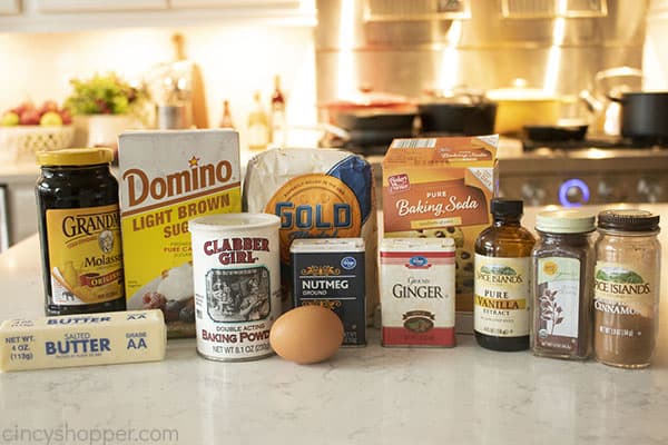 Gingerbread Dough Ingredients