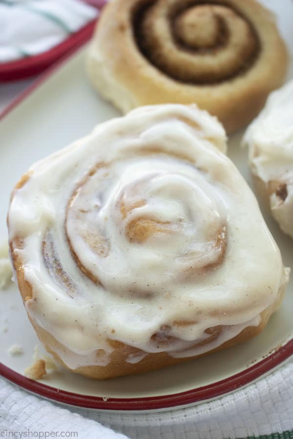 From scratch Cinnamon Roll with icing