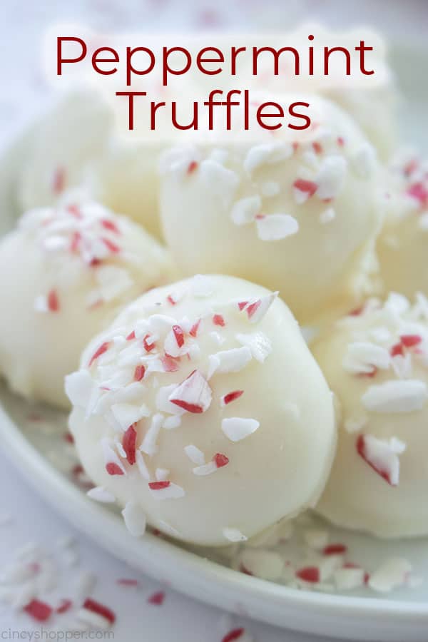 Text on image Peppermint Truffles