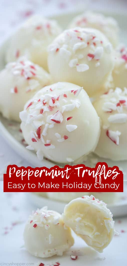 Long Pin Peppermint Truffle Easy to make holiday candy