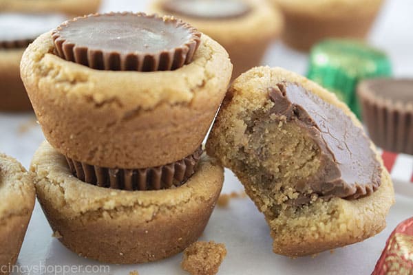 Stack of Reese's cookies