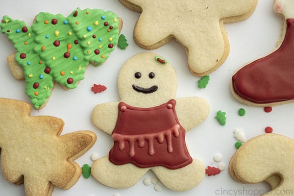 Decorated Christmas Sugar Cookies