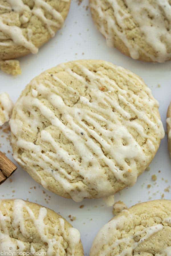Eggnog Cookies with Glaze