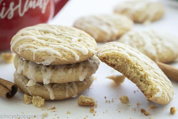 Christmas Eggnog cookies with bite