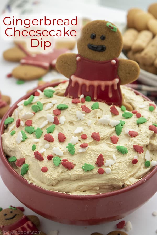 Text on image Gingerbread Cheesecake Dip