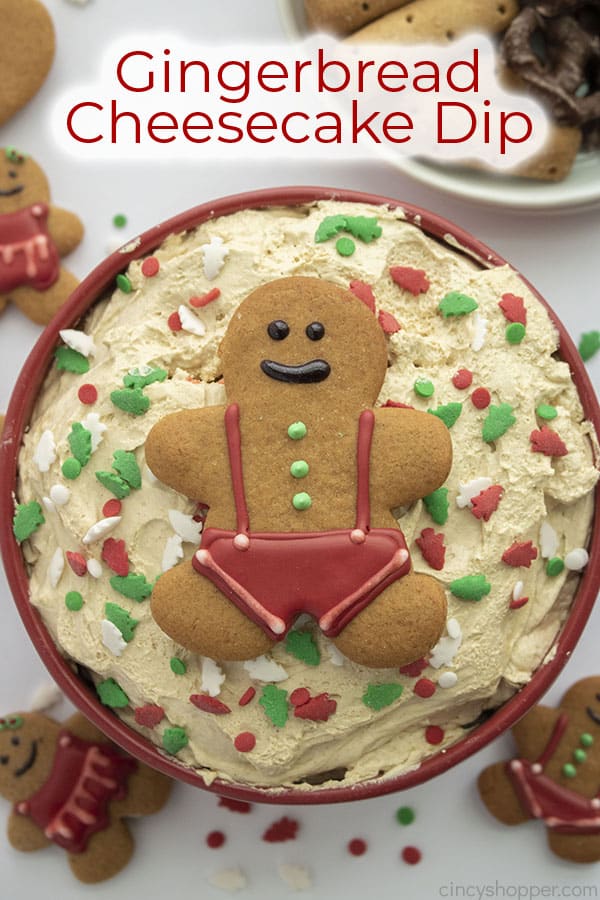 Text on image Gingerbread Cheesecake Dip