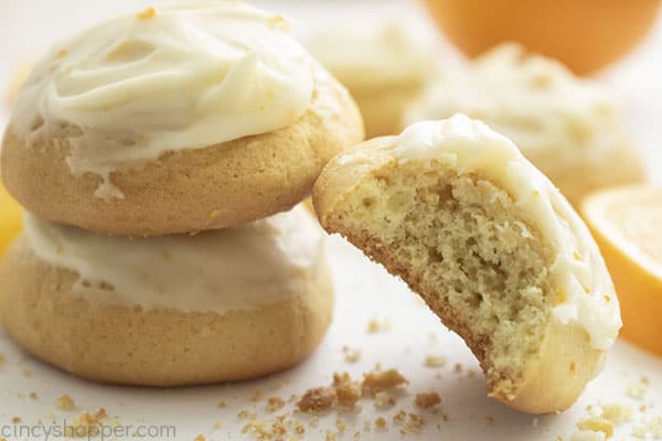 Baked orange cookies like grandma made