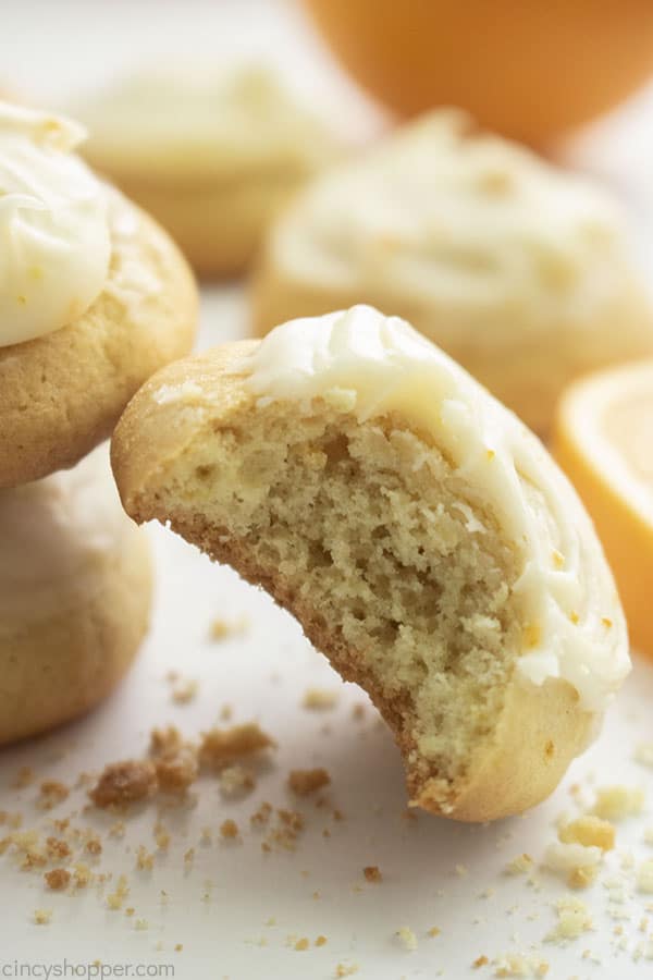 Bit orange glazed cookies