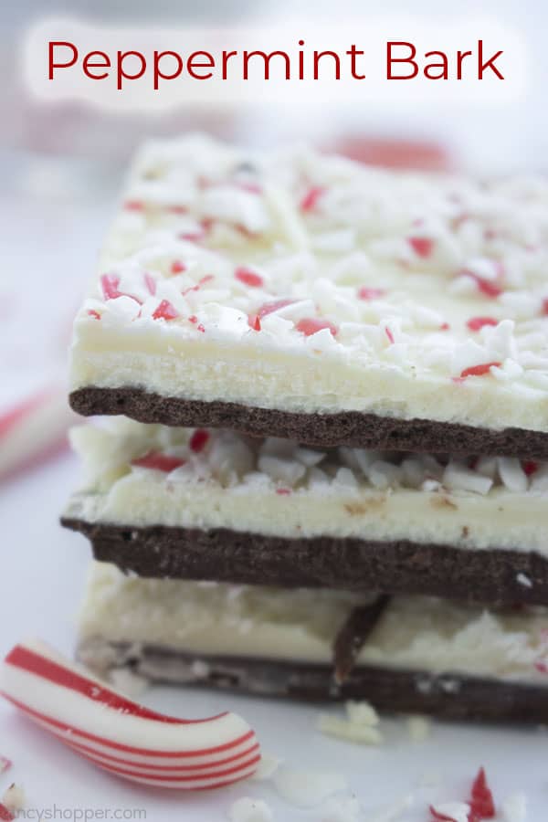 Text on image Peppermint Bark
