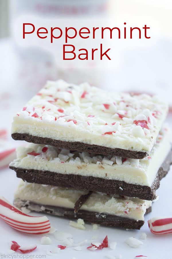 Text on image Peppermint Bark