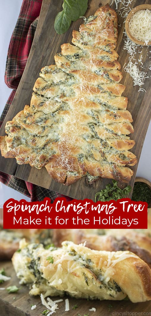 Long pin Spinach Christmas Tree Appetizer Make it for the holidays
