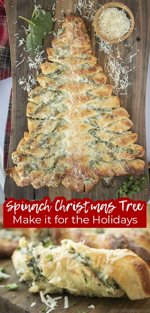Long pin Spinach Christmas Tree Appetizer Make it for the holidays