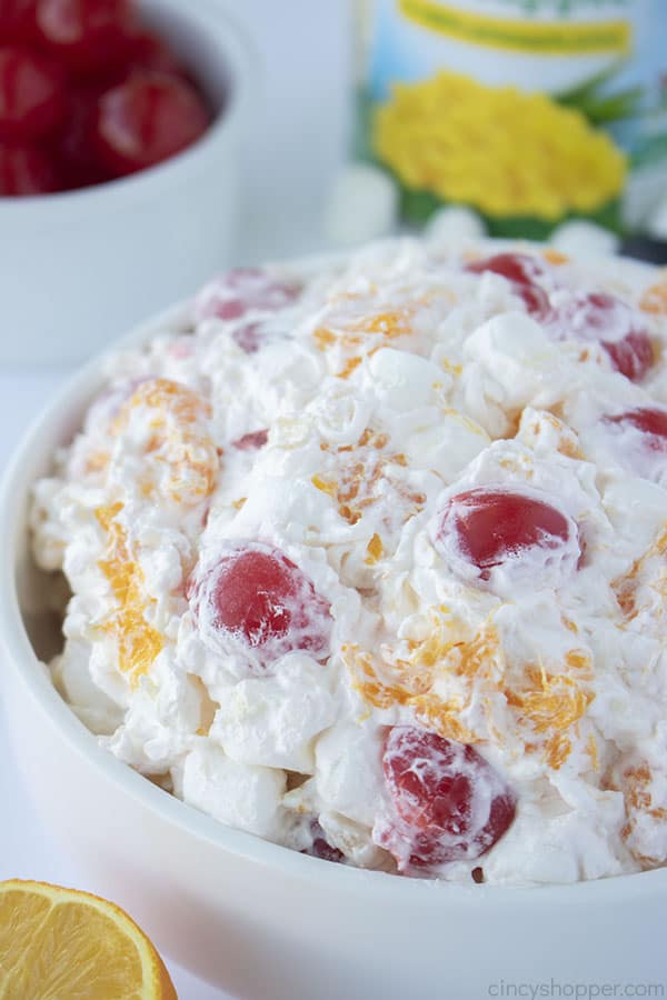 Ambrosia Salad in a bowl