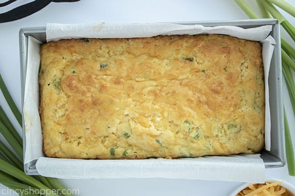 Fresh baked bread with cheese