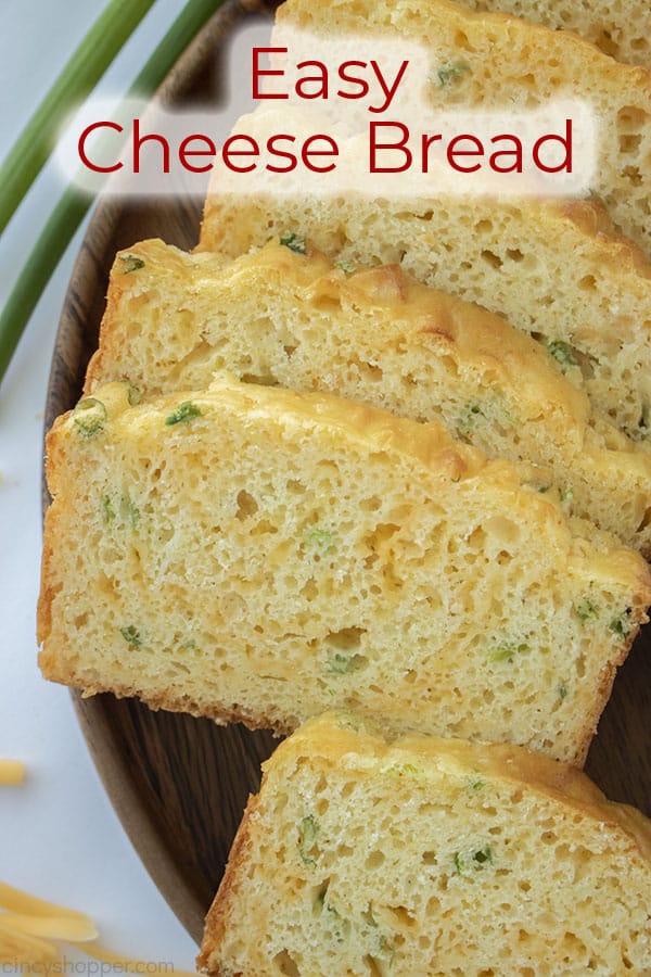 Text on image Easy Cheese Bread