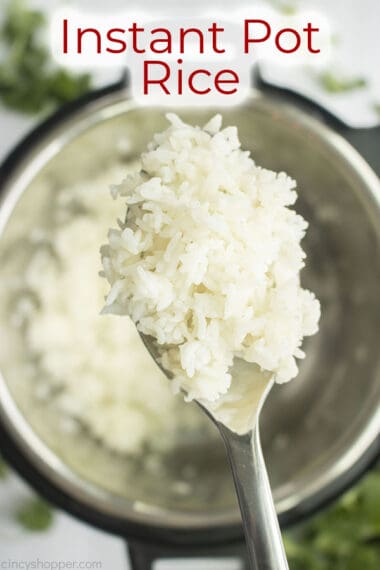 Instant Pot Rice - CincyShopper