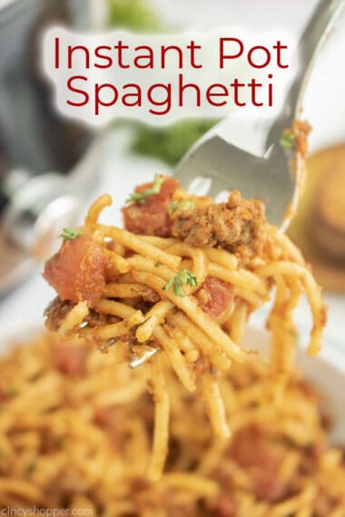 Instant Pot Spaghetti - CincyShopper