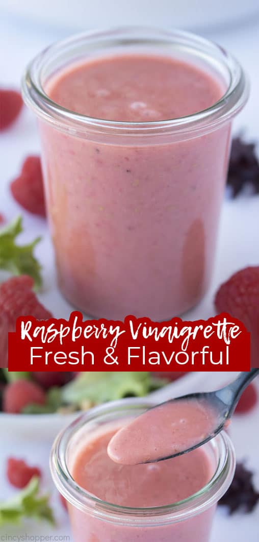 Long pin collage Raspberry Vinaigrette Fresh & Flavorful