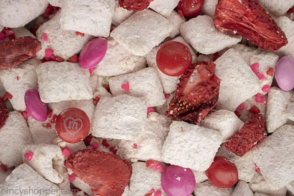 Closeup of Strawberry Muddy Buddy Mix