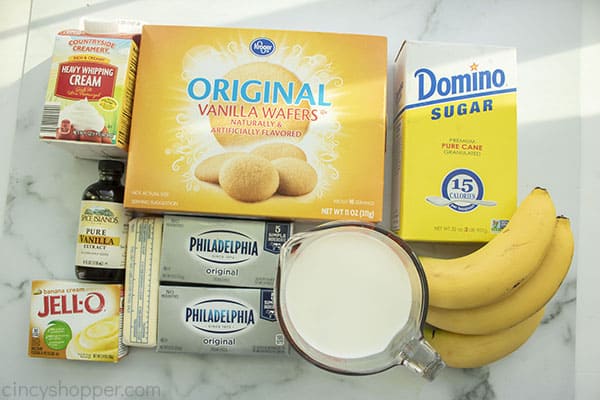 Banana Cheesecake Ingredients