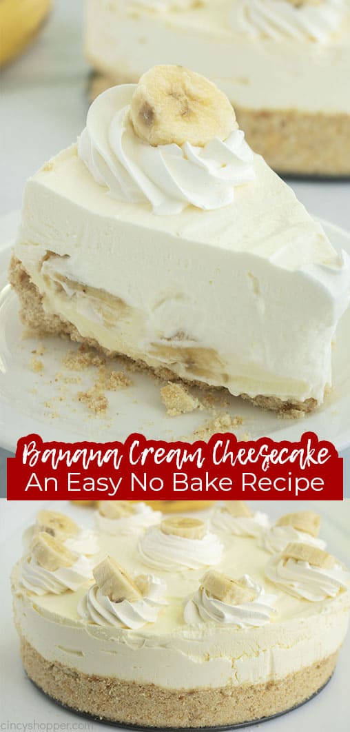 Long pin Banana Cream Cheesecake An Easy No Bake Recipe