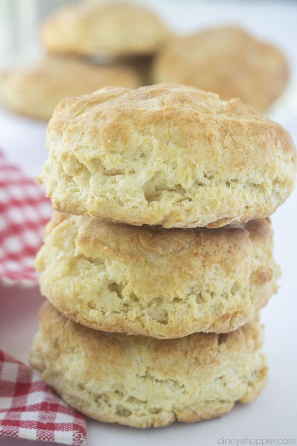 Stack of Buttermilk Bisquick Biscuits