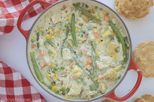 Finished Chicken Pot Pie Soup