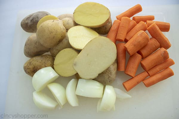 Cut vegetables