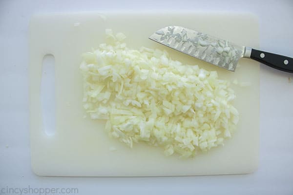 Diced onions