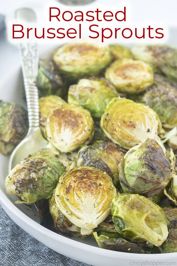 Text on image Roasted Brussel Sprouts