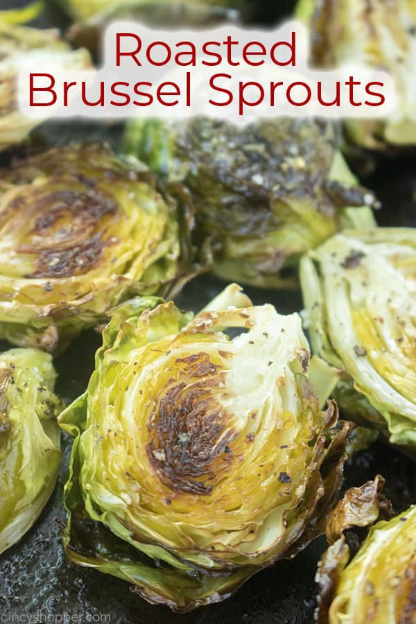 Text on image Roasted Brussel Sprouts