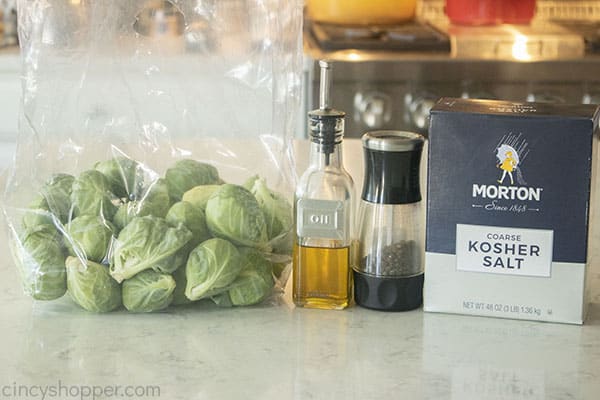 Ingredients for the Best roasted Roasted Brussel Sprouts