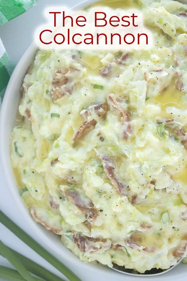 Text on image The Best Colcannon 