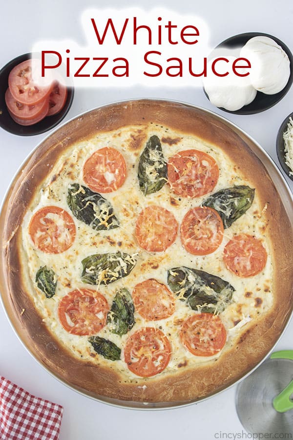 Text on image White Pizza Sauce