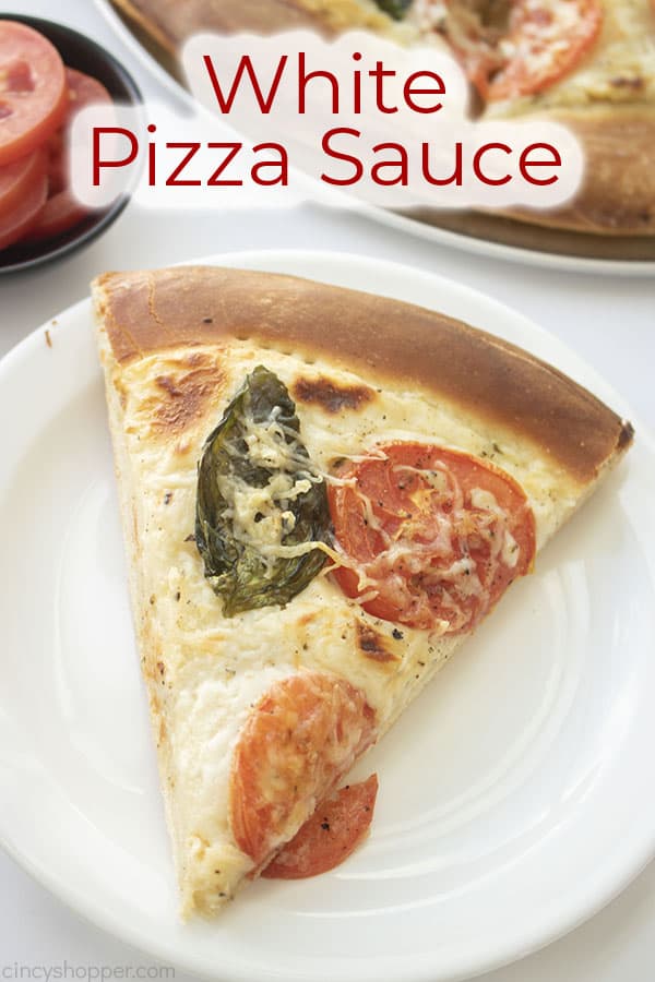 Text on image White Pizza Sauce