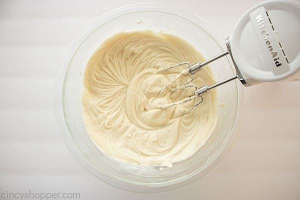 Creamed mixture with Irish Cream