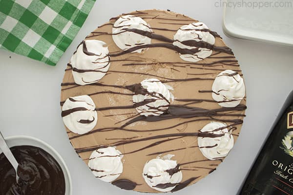 Irish Cream No Bake Cheesecake for St. Patrick's Day
