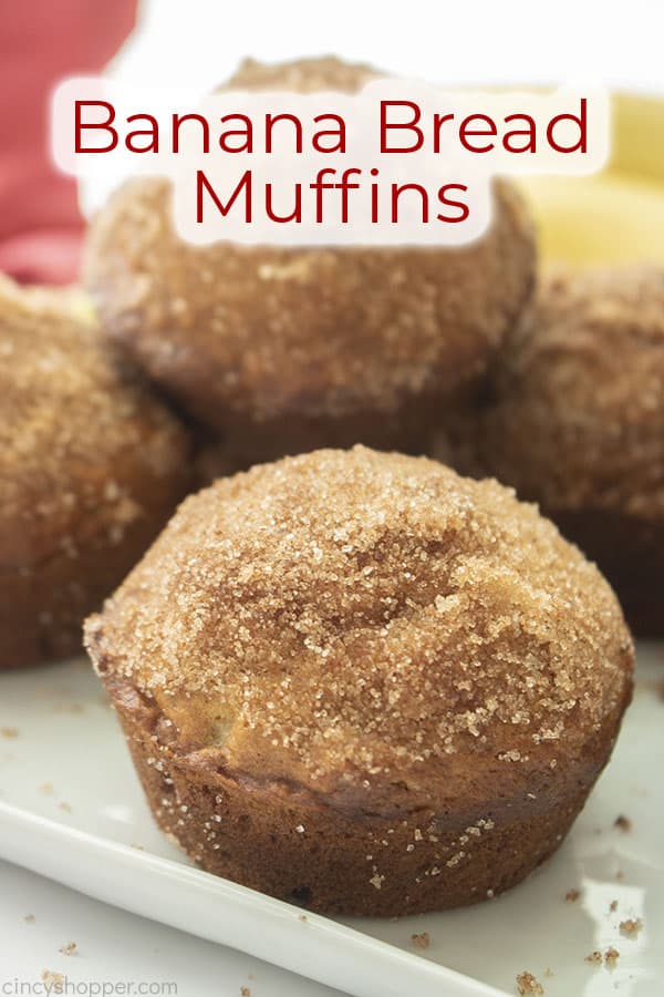 Text on image Banana Bread Muffins