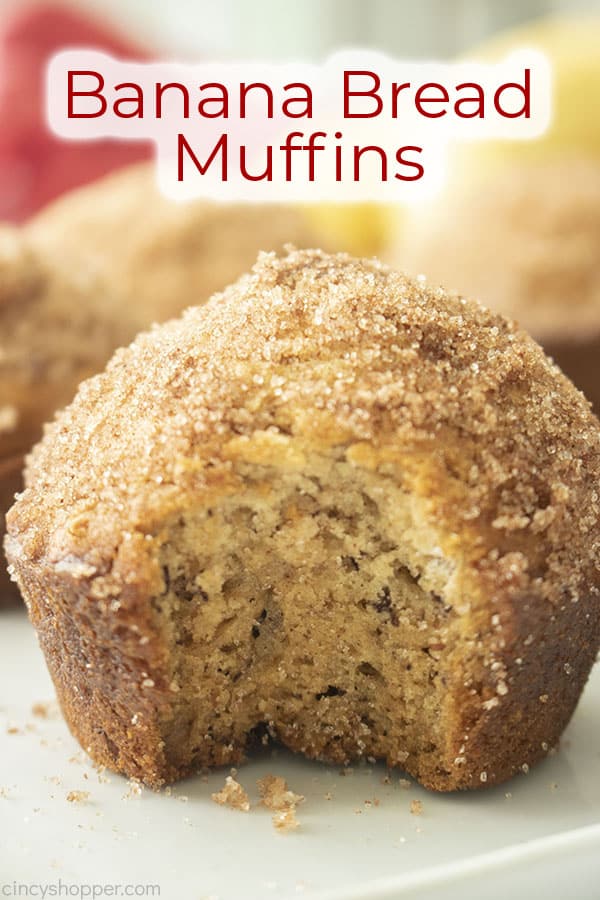 Text on image Banana Bread Muffins