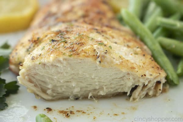 Lemon Pepper Chicken breast sliced