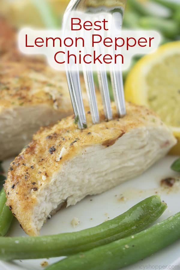 Text on image Best Lemon Pepper Chicken