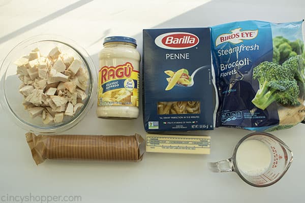 Ingredients for Chicken and Broccoli Bake