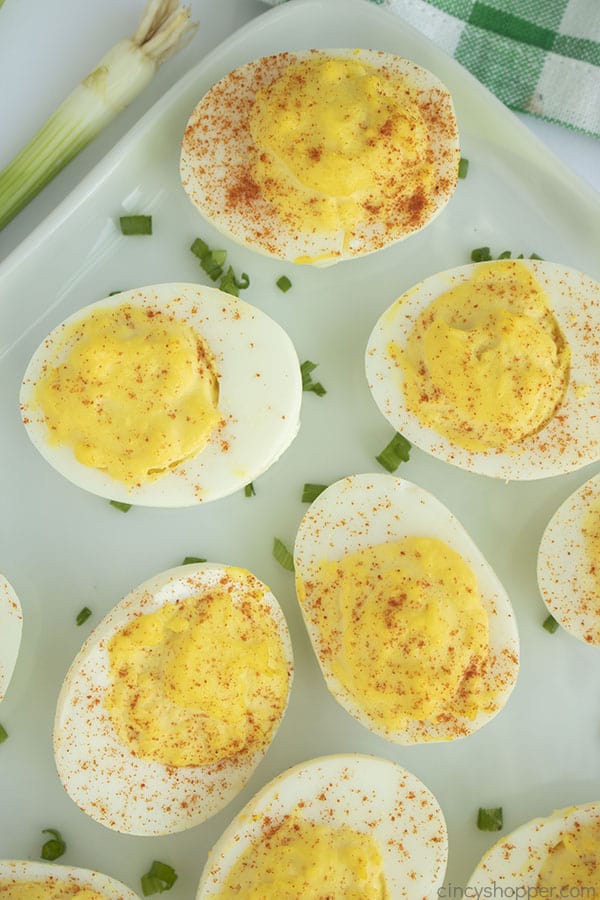 Best Devilled Eggs on a plate
