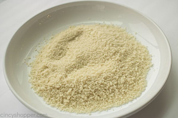 Panko crumbs in bowl