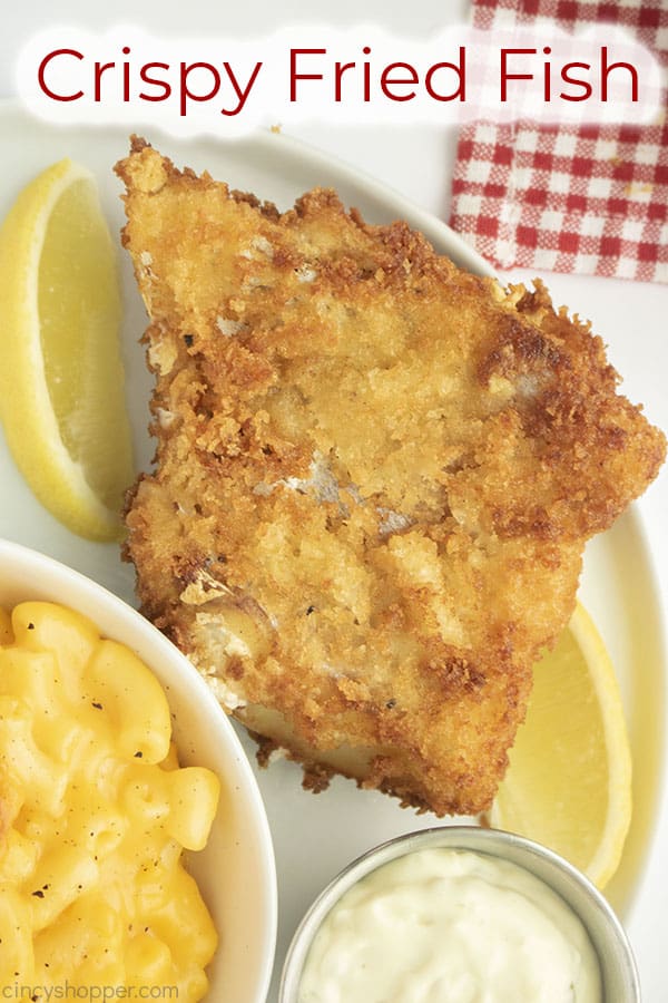 Text on image Crispy Fried Fish